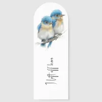 Adorable Bluebird Illustration Bookmarks