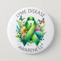 Lyme Disease Awareness Ribbon Button