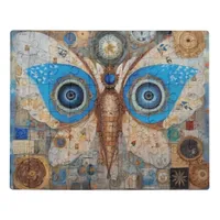 Butterfly with Eyeballs Collage Jigsaw Puzzle
