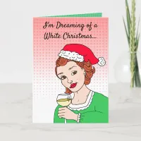 Wine Humor Christmas Card