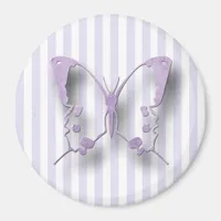 Purple Lavender Butterfly Magnet