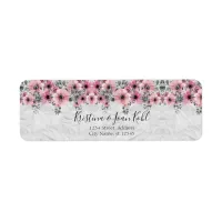 Romantic Elegant Antique Floral Composition Label