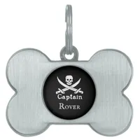 Personalized Pirate Captain Pet ID Tag