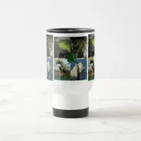 Rock Formations and Caves in Alaska Collage Travel Mug