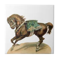 Vintage Circus Horse Tile