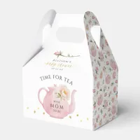 Watercolor Floral Tea Party Baby Shower Favor Boxes