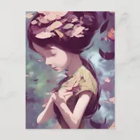 Anime Child AI generated Postcard