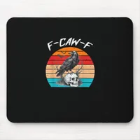 Halloween F-Caw-F Bird F-Caw-F Crow Women Men Vint Mouse Pad