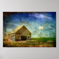 Weathered Corn Crib Poster