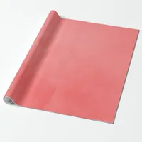 Living Coral Watercolor Wrapping Paper