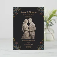 Bride & Groom Royal Classic Invitation