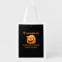 Trumpkin Halloween – Make Halloween Great Again Pu Grocery Bag