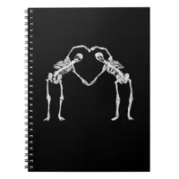 Two Skeleton Hearts Hands Classic Notebook