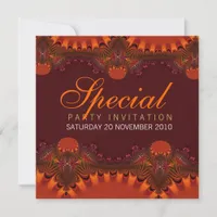 Orange Elegance Special Invitations