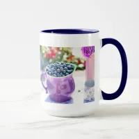 Pretty Purple Blueberry Scene Coffee Cup