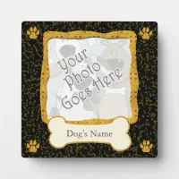 Dog Photo Template Whimsical Keepsake Display  Plaque