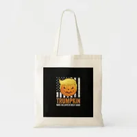 Make Halloween Great Again Trumpkin Funny Hair Pum Tote Bag