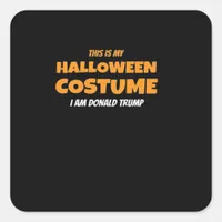 Halloween Donald  Costume Trumpkin Ideas Classic Square Sticker