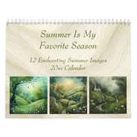 Summer Is My Favorite Season Calendar