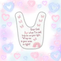 Christian Prayer for kids Pink | Baby Bib