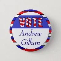 Vote for Andrew Gillum Election Button