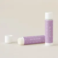 Elegant Lace and Pearls Lavender Label Lip Balm