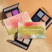 Modern Abstract Calligraphy Script Makeup Artist Business Card