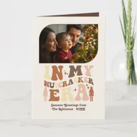 Cocoa Truffle Fun Retro Christmas Photos Holiday Card