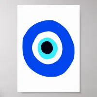 Simple Greek Eye Symbol Poster