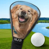 Custom Pet Dog Photo Personalized Monogram Golf Head Cover