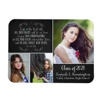 Christian Bible Verse Graduation Photo Collage Magnet