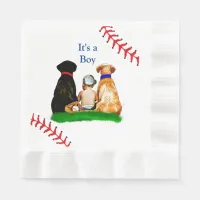 It's a Boy, | Baseball Themed Baby Shower Napkins