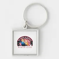 No Kings In America Since 1776 USA Flag Save  Esse Keychain