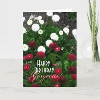 Gorgeous Flower Garden Birthday Card