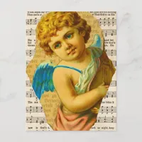 Cherub Collage In Progress Postcard