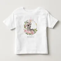 *~* Baby Zebra Floral Swing Jungle Girl Toddler Toddler T-shirt