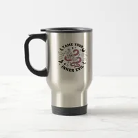 Skeleton Hand Making Heart  Travel Mug