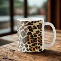 Wild Elegance Leopard Print Coffee Mug