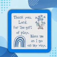 Christian Prayer for kids Blue | Patch