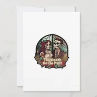 Valentines Till Death Do Us Part Classic Holiday Card