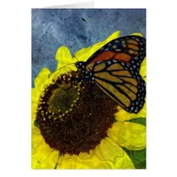 Butterfly and Sunflower Digital Art