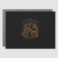 Academia Goblincore Cottagecore Aesthetic Witchy M Car Magnet
