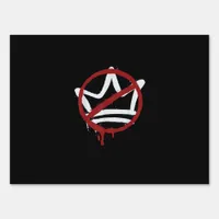 No Kings In America Since 1776 Minimal Clean Sign