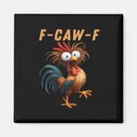 F-Caw-F Gothic Crow Humor Funny Vintage Style Magnet