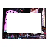 Times Square in New York City (pink) Magnetic Photo Frame