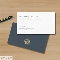 Modern Minimalist Accountant Business Card