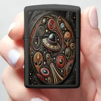 Mysterious Encounter With UFOs and Aliens in Space Zippo Lighter