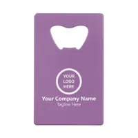 Crisp Modern Clean Custom Logo Corporate Swag Gift Credit Card Bottle Opener