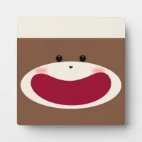 Sock Monkey Smile(Boy)  Plaque