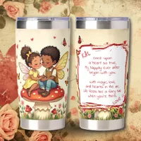 Sweet Romantic Fairies and Love Poem Insulated Tumbler